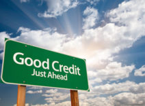 Good Credit Road Sign